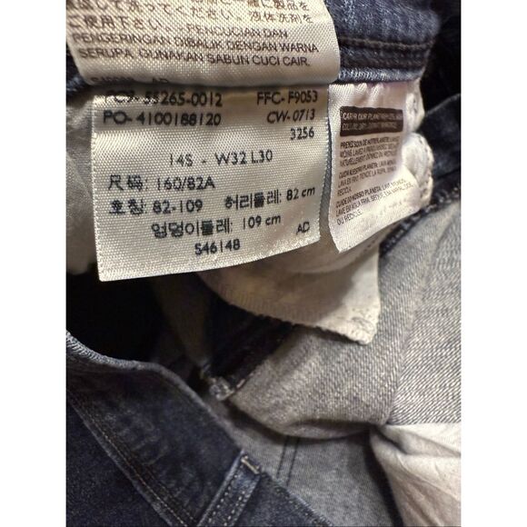 Levis 515 Jeans Womens 32x30 Blue Red Tab Denim Dark Wash Bootcut Denim - Picture 5 of 9